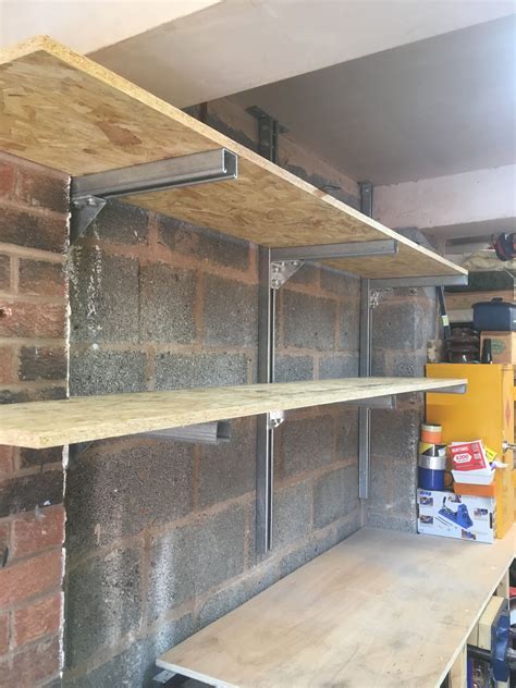 wall mounted garage shelving